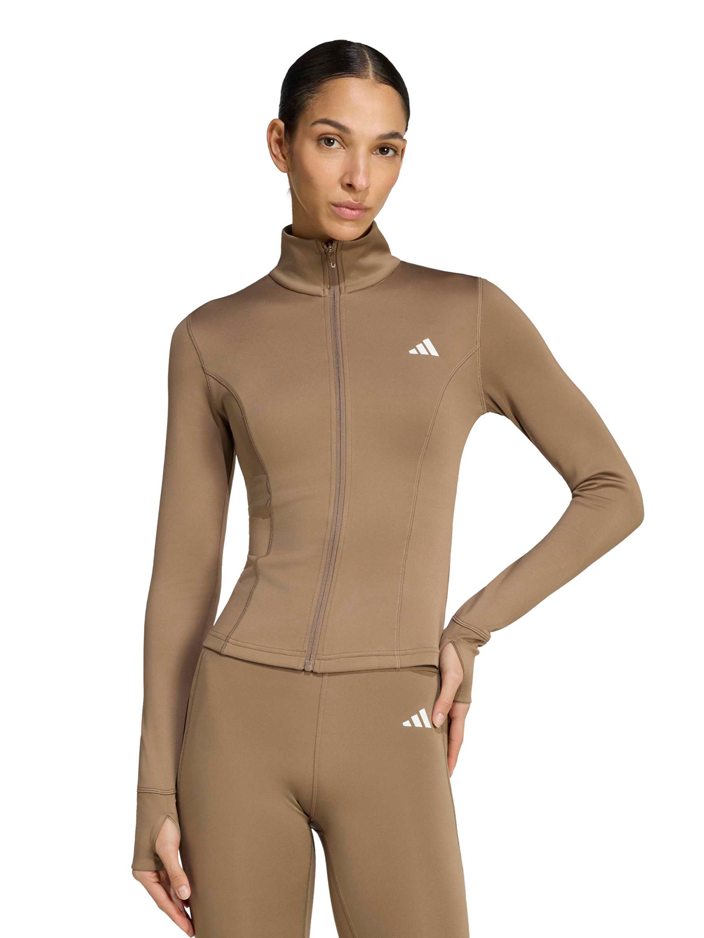 ADIDAS PERFORMANCE Αθλητική ζακέτα φούτερ 'Opt Ess' σε πράσινο: μπροστά