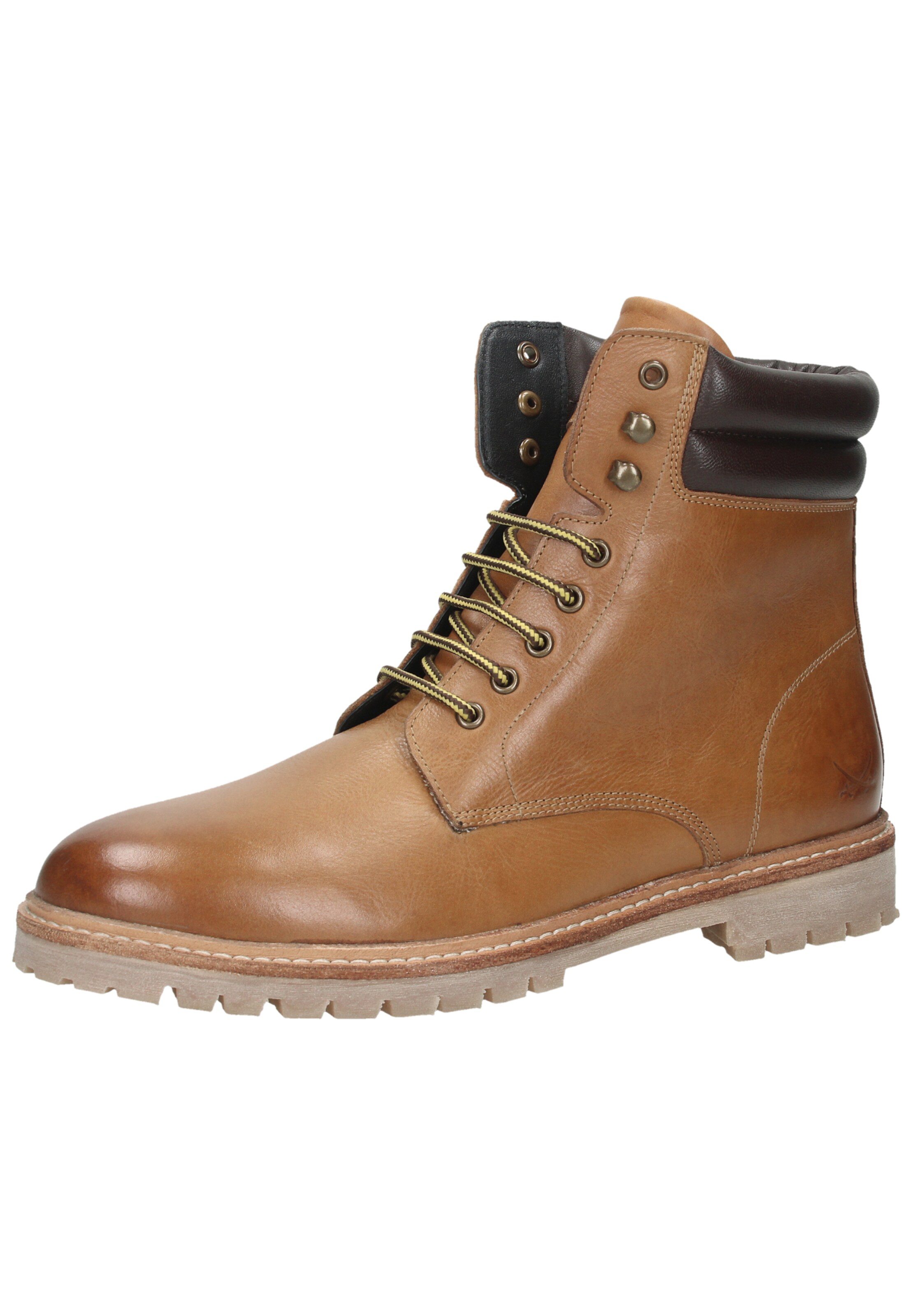 Bottines à lacets SANSIBAR en marron : devant