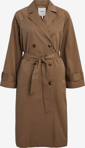 OBJECT Between-seasons coat in Brown: front