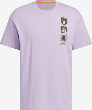 ADIDAS TERREX Performance Shirt in Purple: front