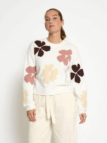 Pullover 'Hailey' di DESIRES in bianco: frontale