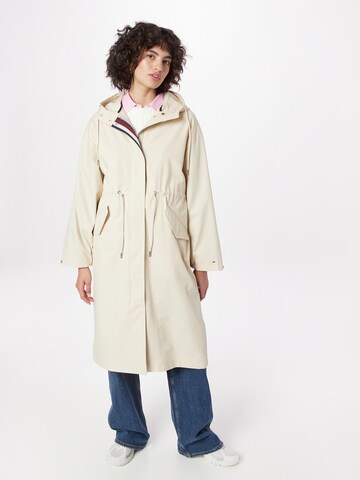 Parka mi-saison TOMMY HILFIGER en beige : devant