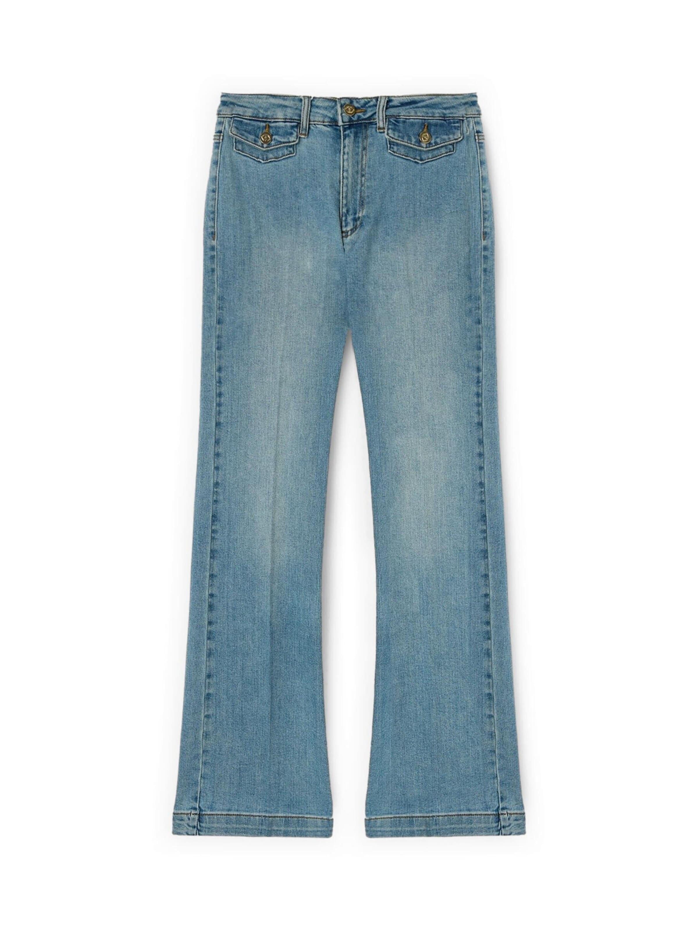 MOTIVI Flared Jeans in Blue: front
