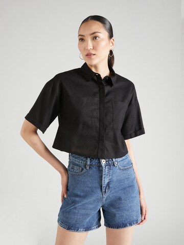 BRAVE SOUL Blouse in Black: front