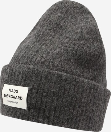 MADS NORGAARD COPENHAGEN Beanie 'Tosca Anju' in Grey: front