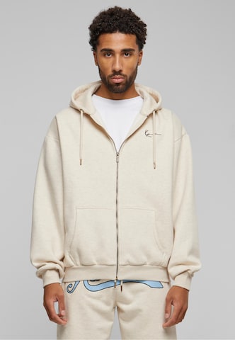 Karl Kani Sweatjakke 'Diner' i beige: forside