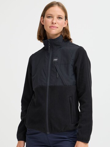 North Bend Fleece jacket 'Delia' in Black: front