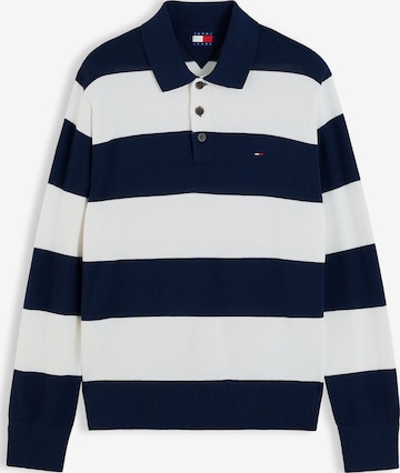 Tommy Jeans Sveter 'ESSENTIAL' - Modrá: predná strana
