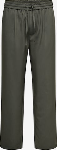 Only & Sons Pleat-front trousers 'ONSWILL' in Grey: front