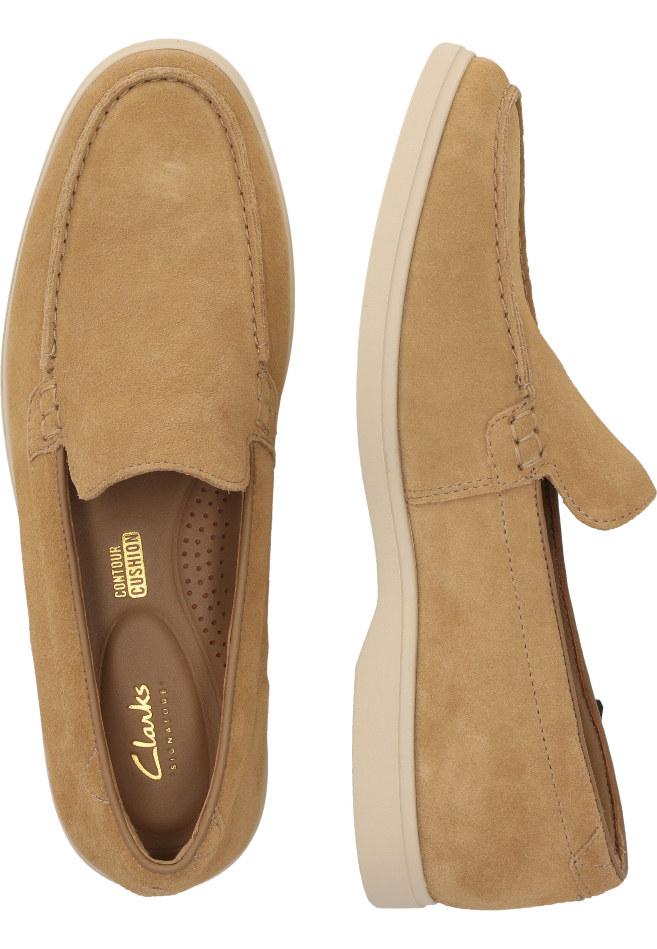 CLARKS Instappers 'Torford Easy' in Beige