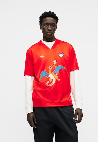 ADIDAS ORIGINALS Tričko 'POKE' - Oranžová: predná strana