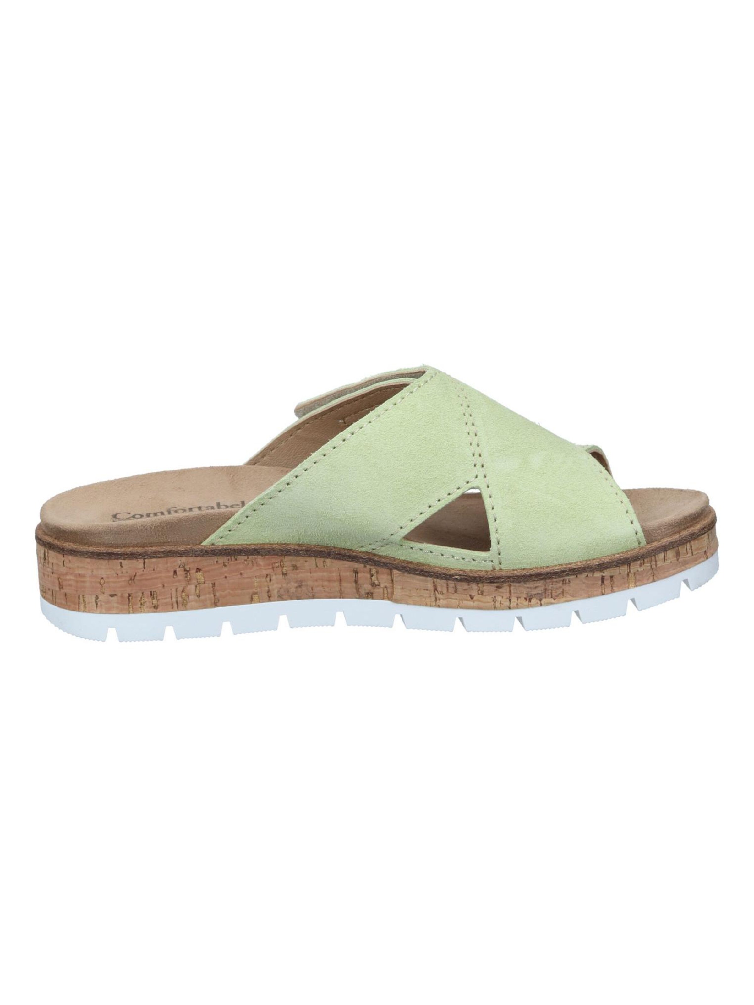 Comfortabel Mules 'Pantoletten' in Green