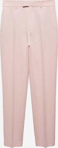 MANGO Slimfit Pantalon 'Boreal' in Roze: voorkant