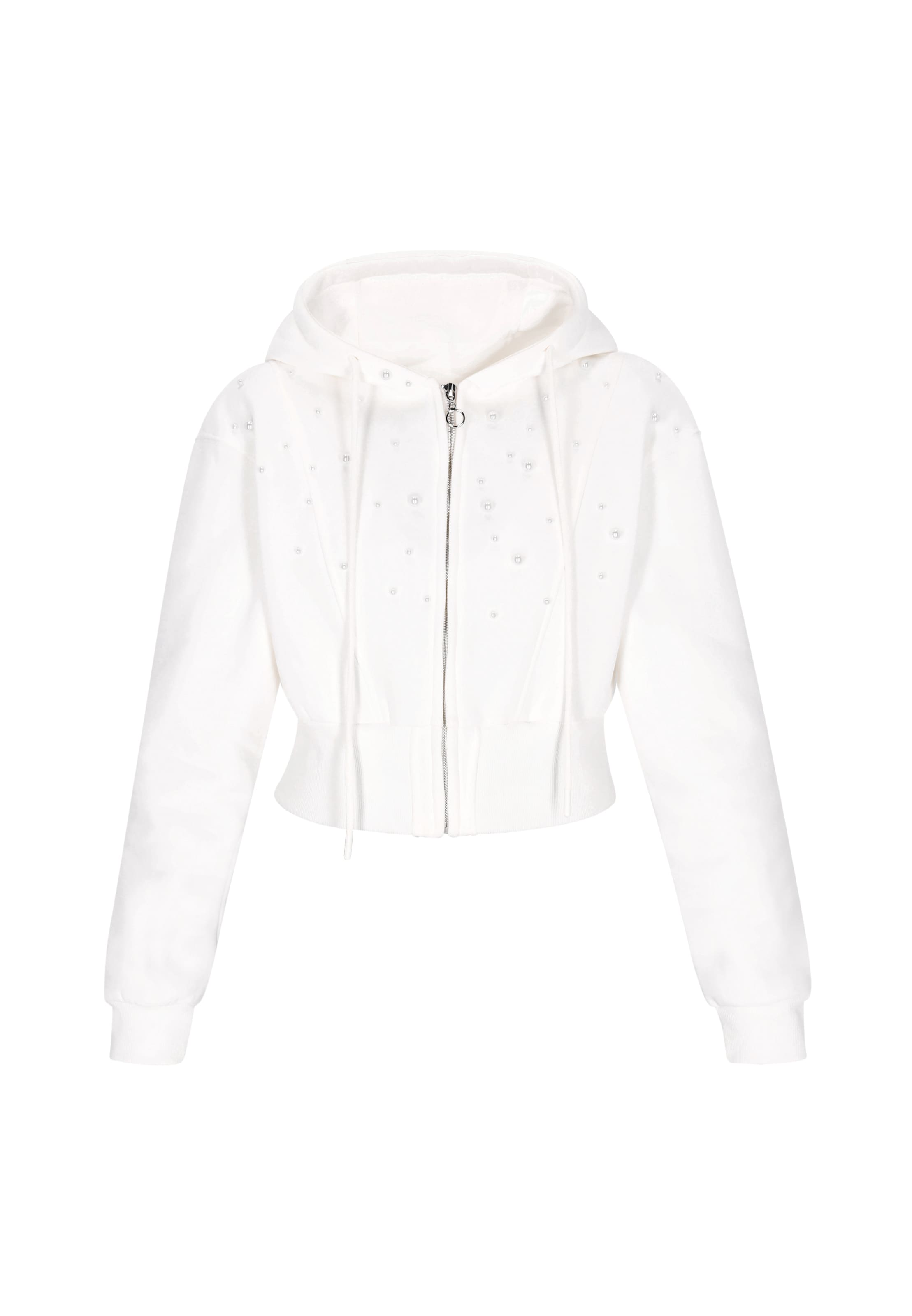 faina - Casaco em moletão em branco: frente