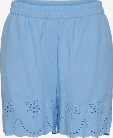 PIECES Regular Shorts 'ALMINA' in Blau: predná strana