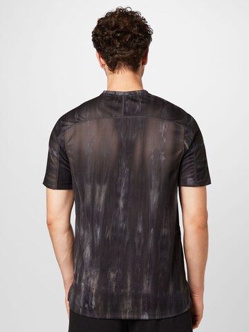 ADIDAS SPORTSWEAR Functioneel shirt 'Overspray Graphic' in Zwart