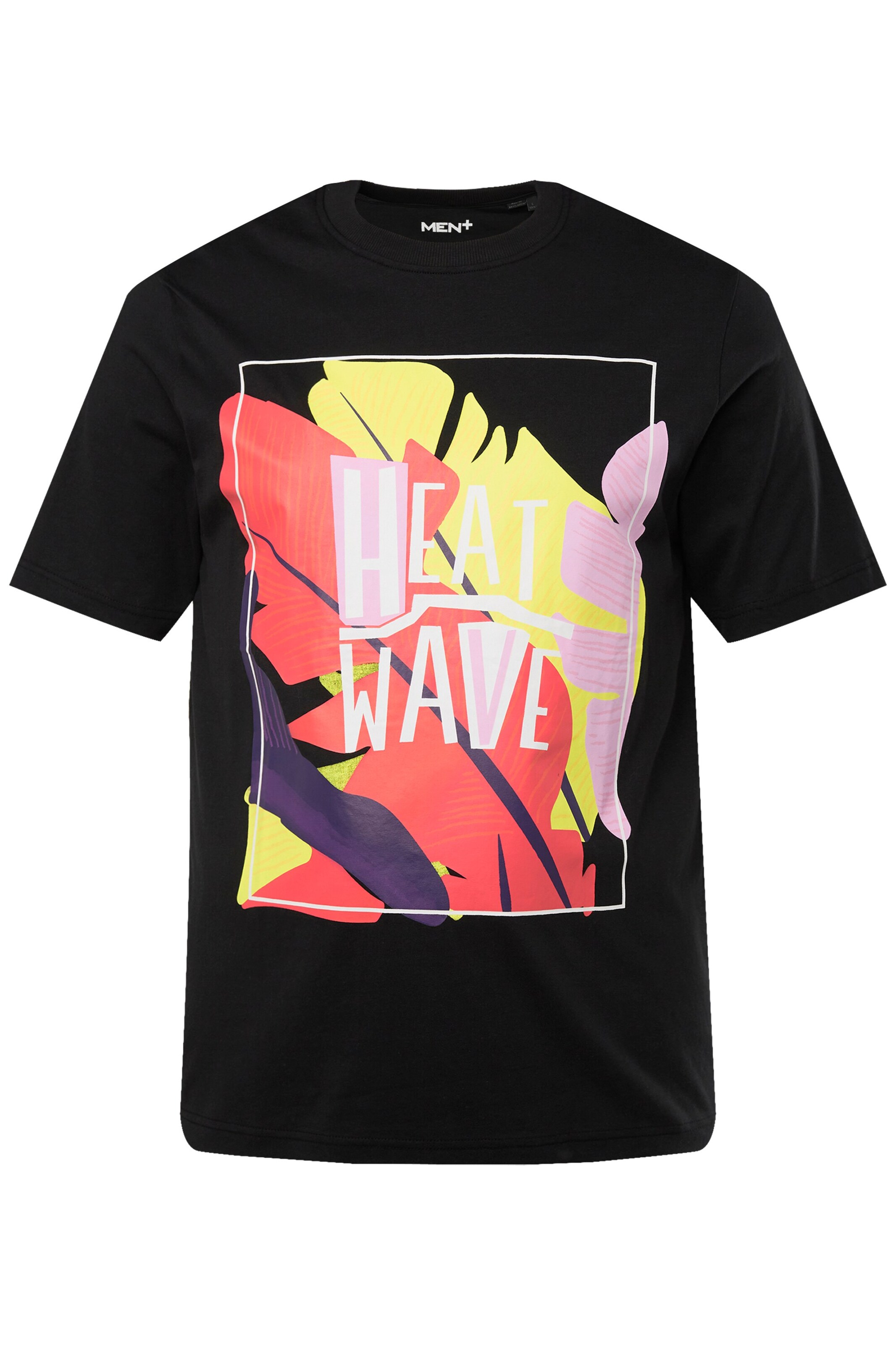 T-Shirt Men Plus en noir : devant