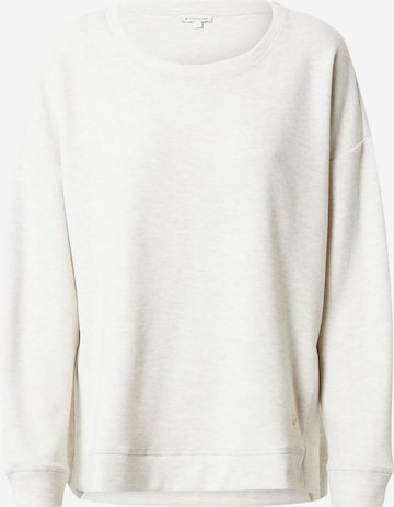 TOM TAILOR Sweatshirt in Beige: front