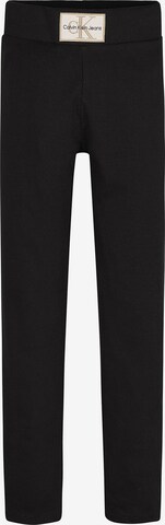 Skinny Leggings de la Calvin Klein Jeans pe negru: față