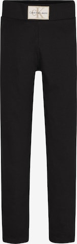 Calvin Klein Jeans Skinny Leggings in Zwart: voorkant