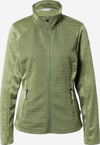 KILLTEC Athletic Fleece Jacket 'KOS 68' in Green: front