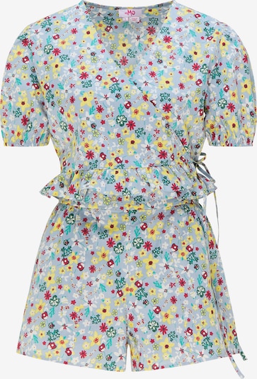 MYMO Traje de pantalón en azul claro / amarillo / jade / frambuesa / blanco, Vista del producto