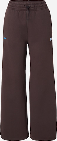 Nike Sportswear Loosefit Housut 'SHOX PHOENIX FLC' värissä ruskea: etupuoli