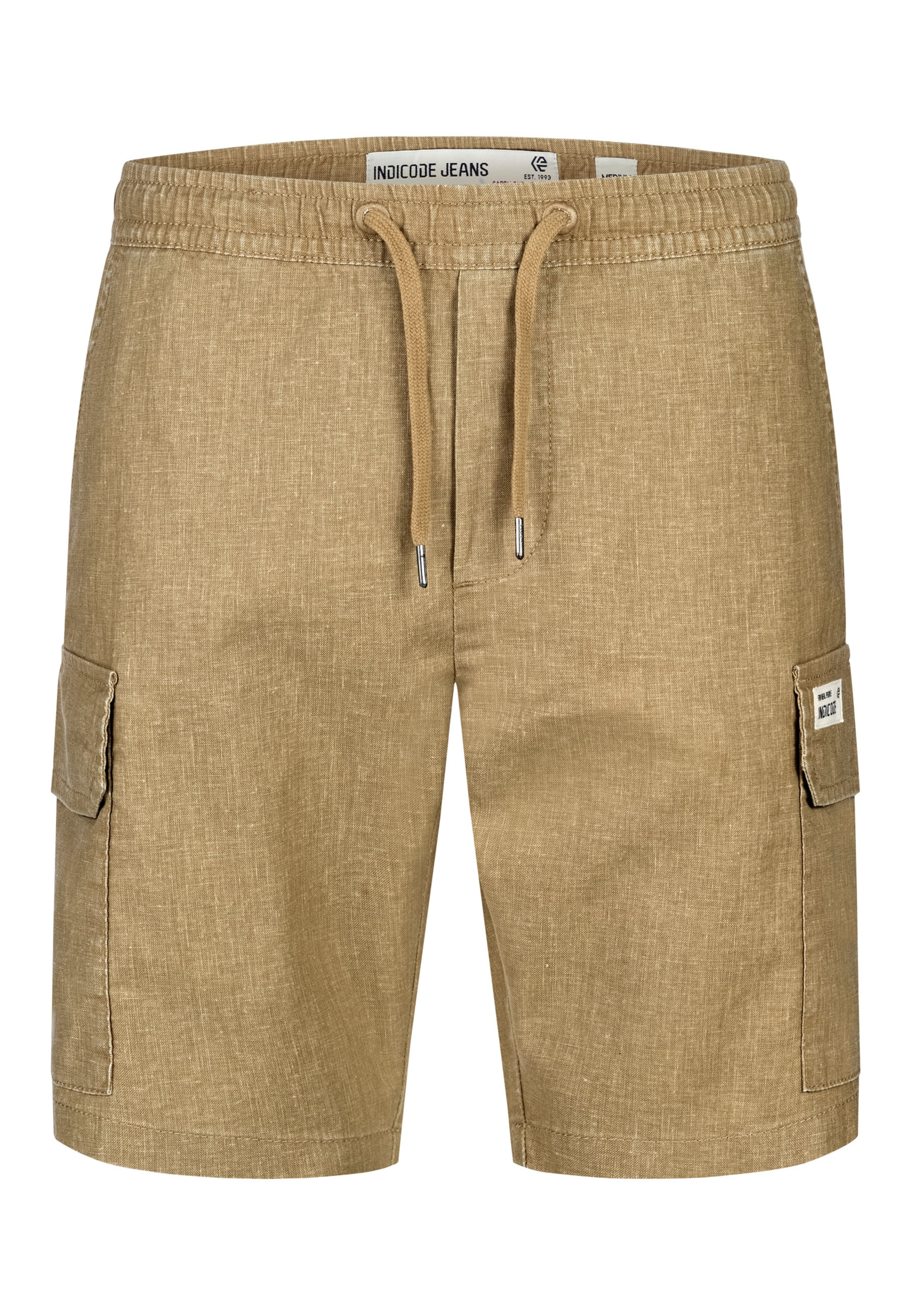 INDICODE JEANS Regular Chino trousers ' INCorry ' in Brown: front