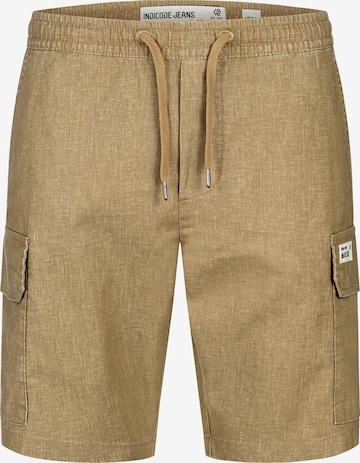 INDICODE JEANS Regular Chino trousers ' INCorry ' in Brown: front