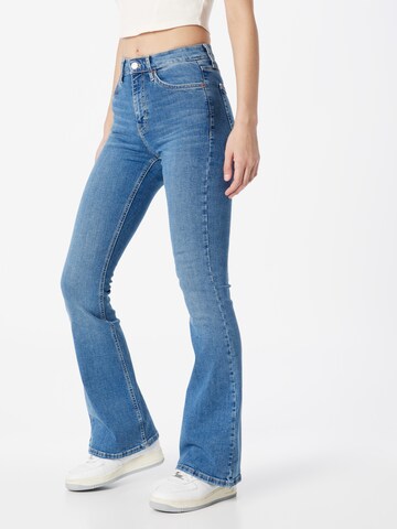 TOPSHOP Flared Jeans 'Jamie' in Blauw: voorkant