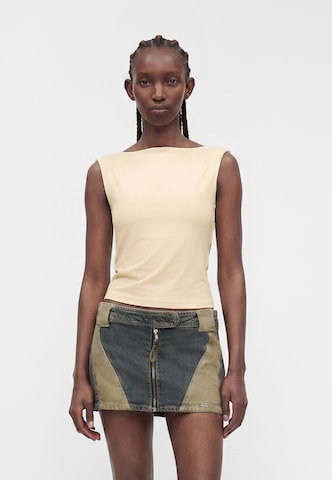 Haut Abercrombie & Fitch en jaune : devant