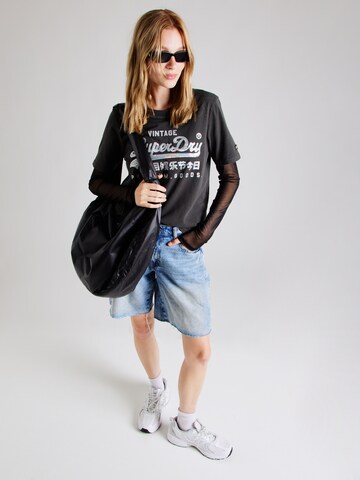 T-shirt Superdry en noir