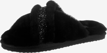 ARA Slippers in Black: front