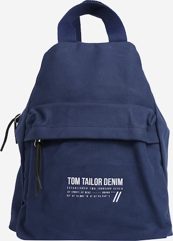 TOM TAILOR DENIM Batoh 'Lia' – modrá: přední strana