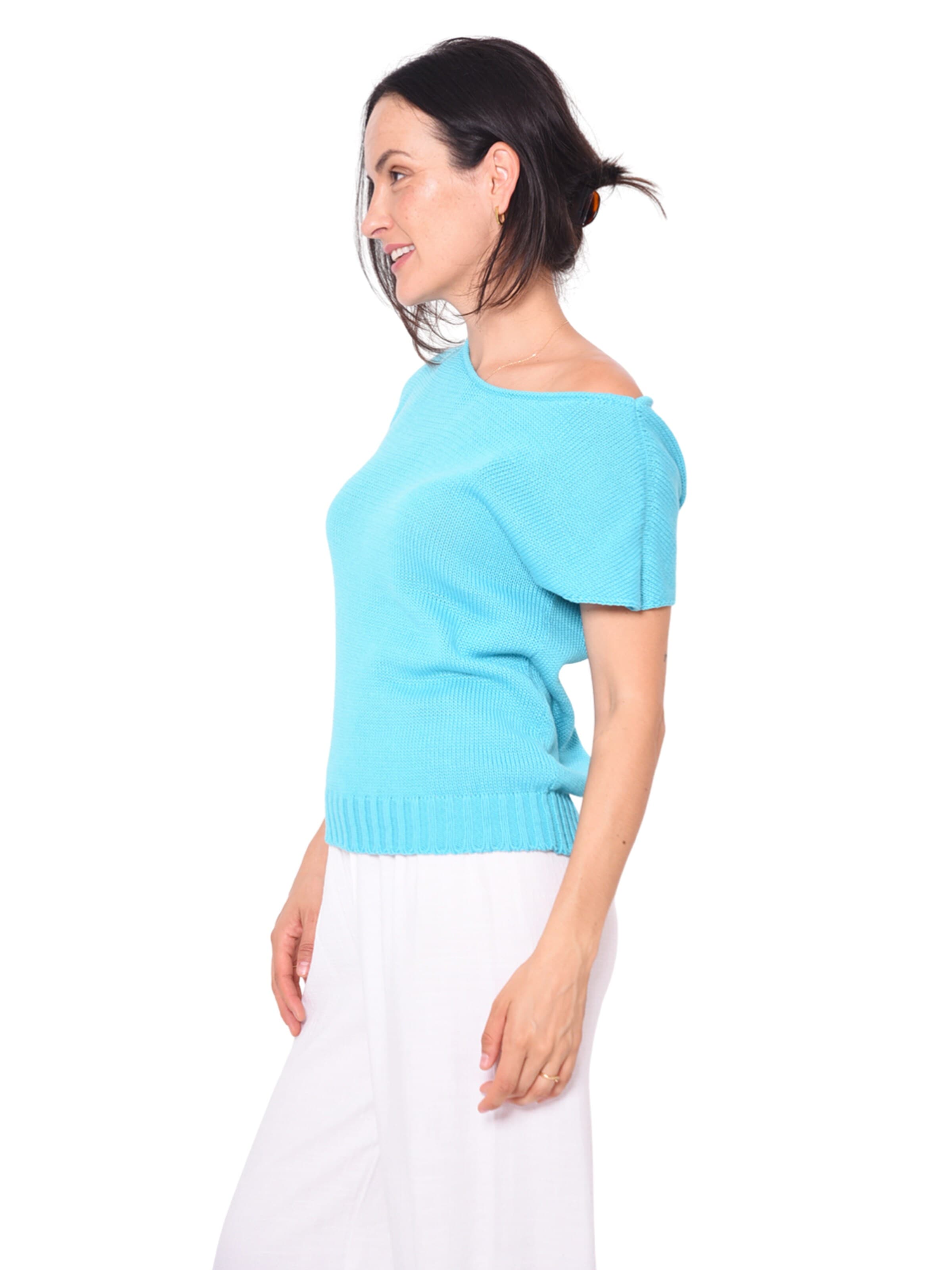 Süel knitwear Knitted top 'Carlos' in Blue