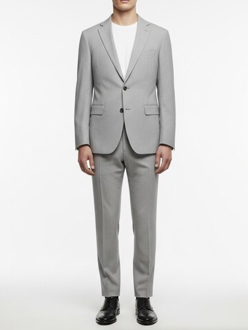 Keskin Collection Skinny Anzug 'Anzug 2 teilig Slim Fit viele Farben' in Grau