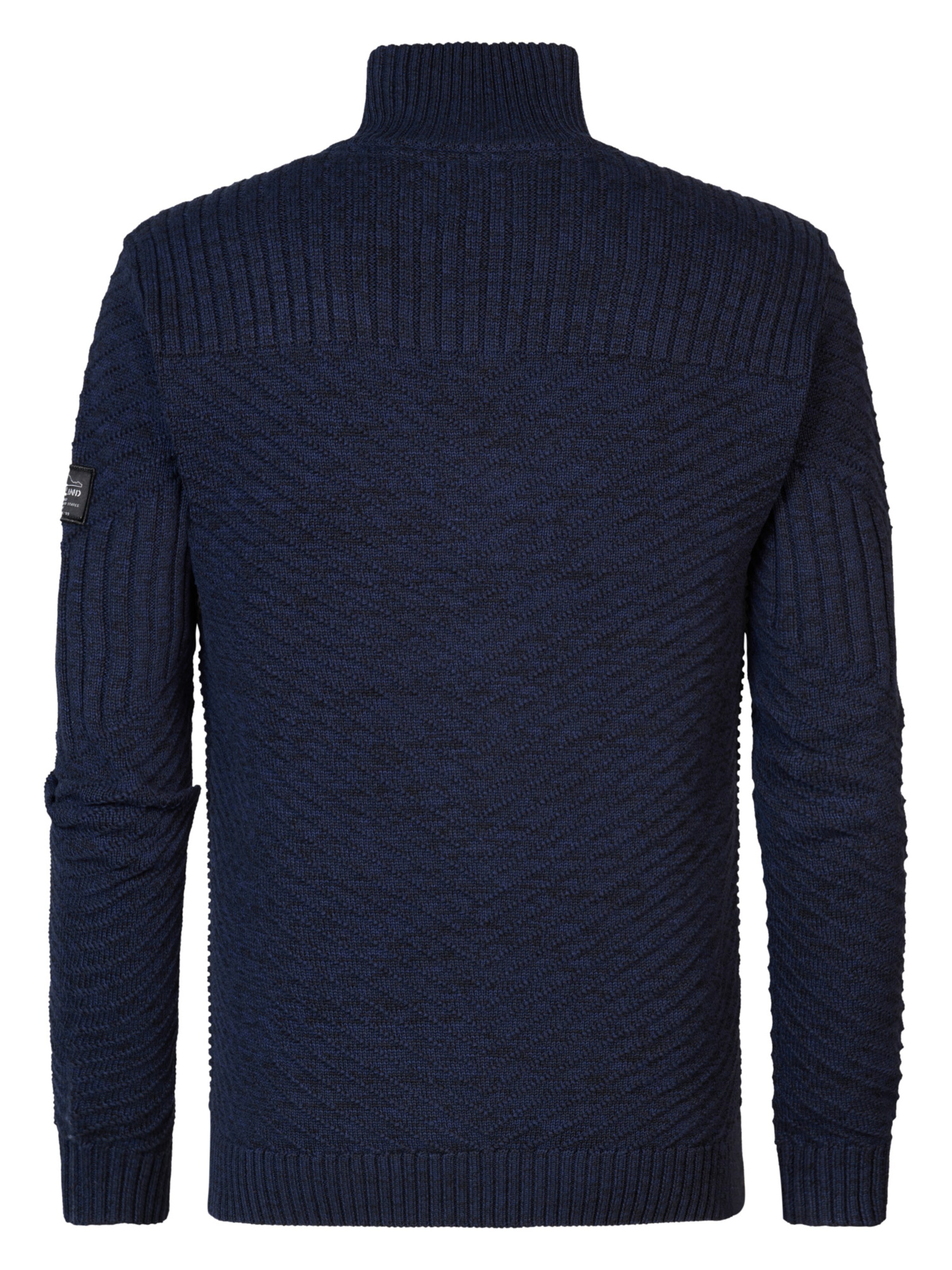 Petrol Industries Gebreid vest 'Nunam' in Blauw