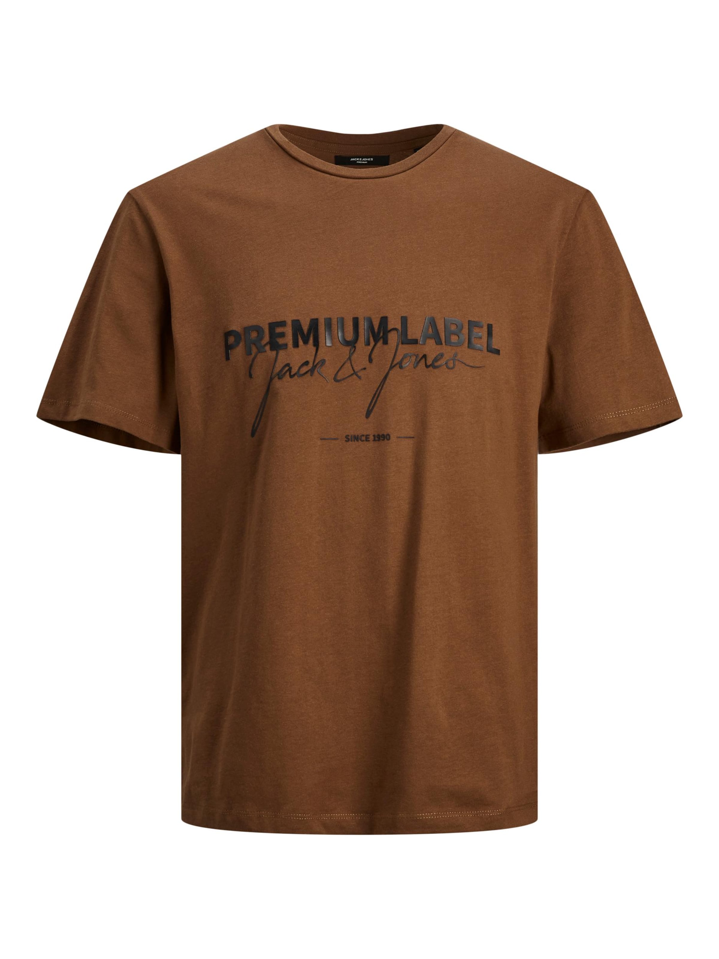T-Shirt JACK & JONES en marron : devant