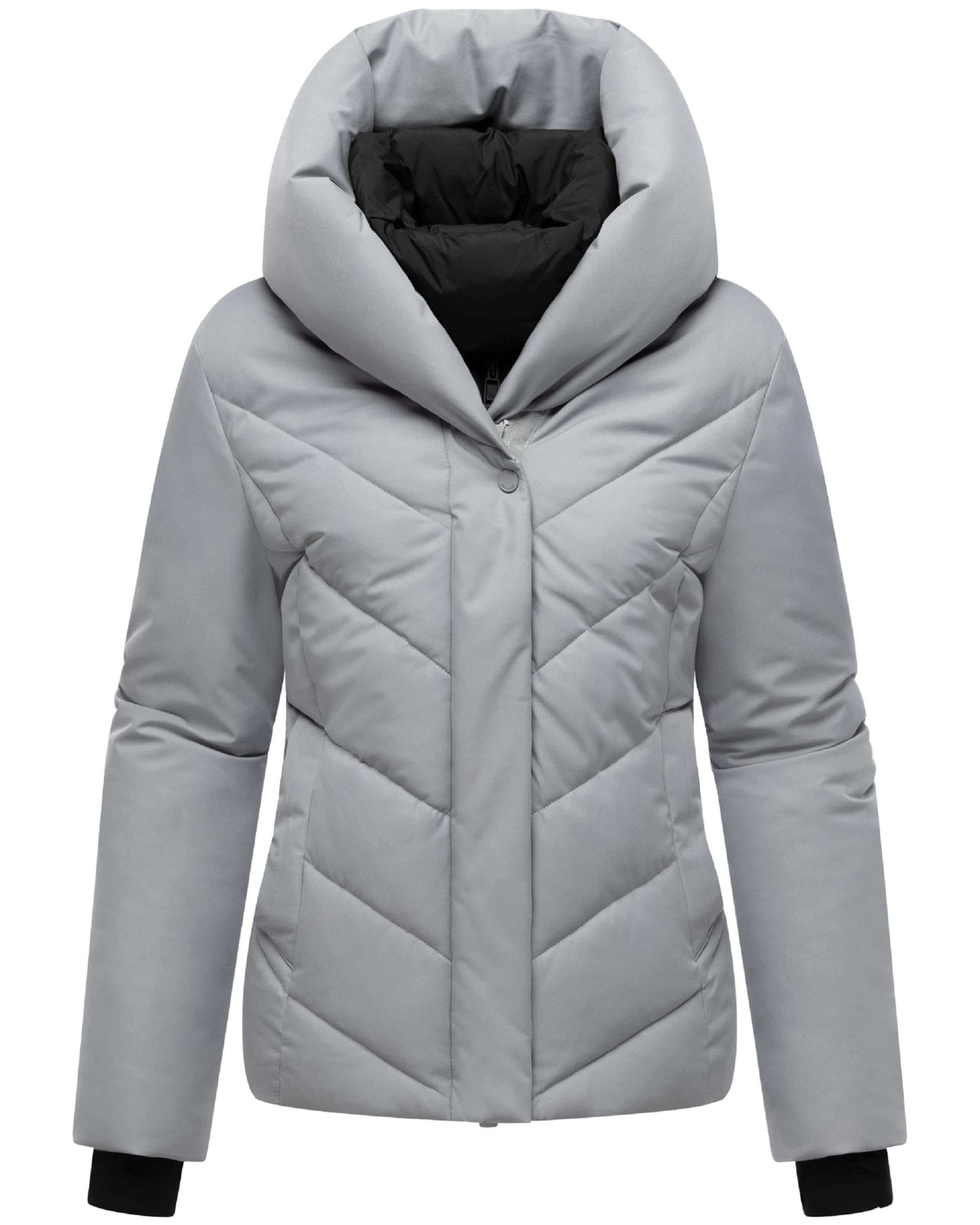MARIKOO Zimná bunda - Sivá: predná strana