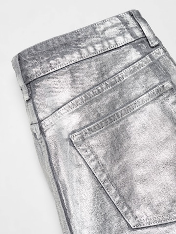 MANGO Regular Jeans in Zilver