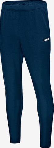 JAKO Slim fit Workout Pants in Blue: front