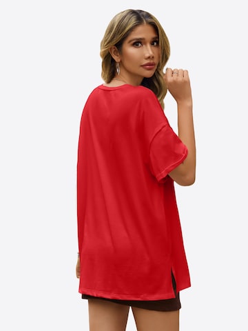 Tricou supradimensional de la Imily Bela pe roșu
