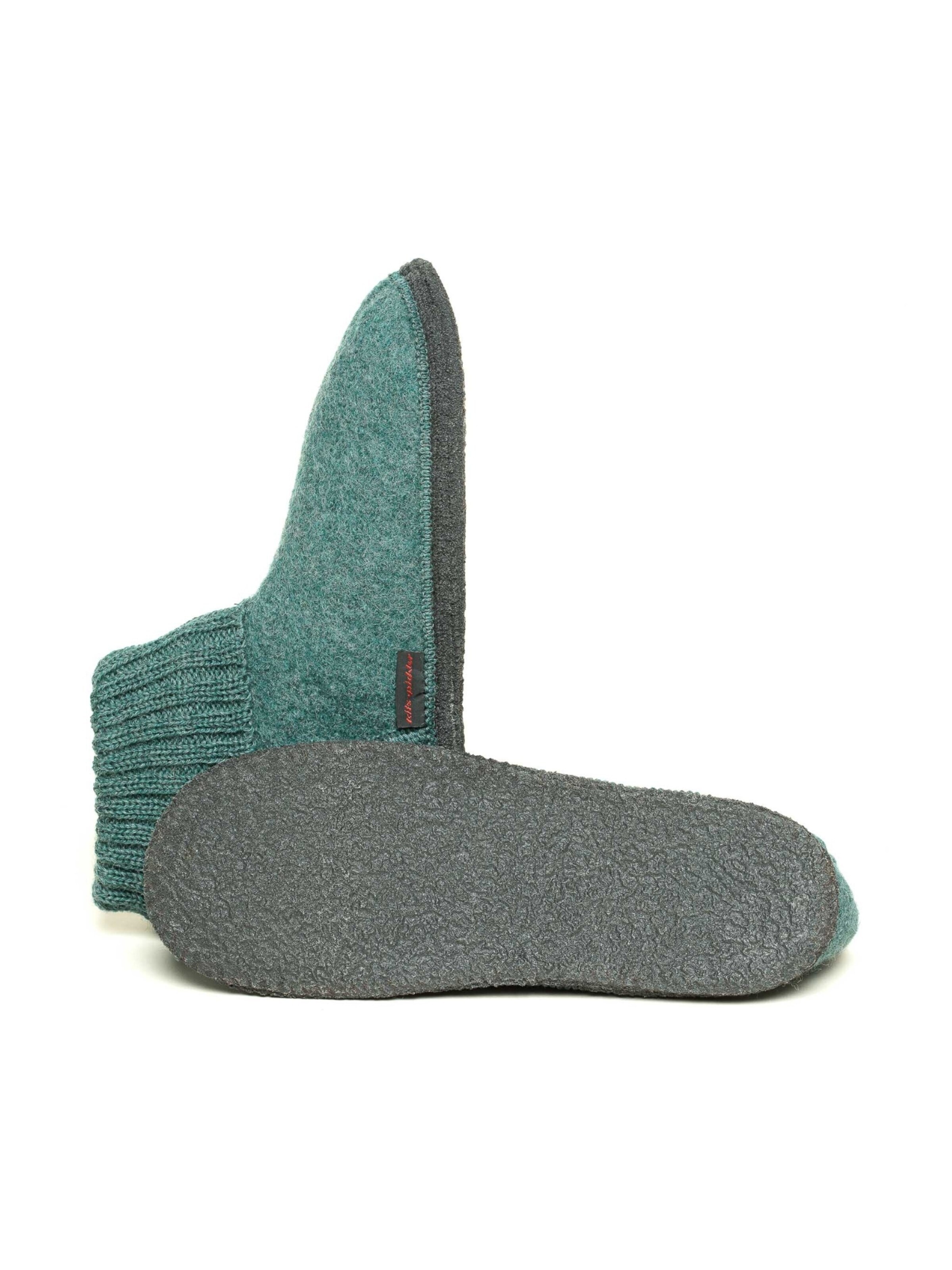 kitz-pichler Slippers 'Hüttenschuh Oetz' in Green