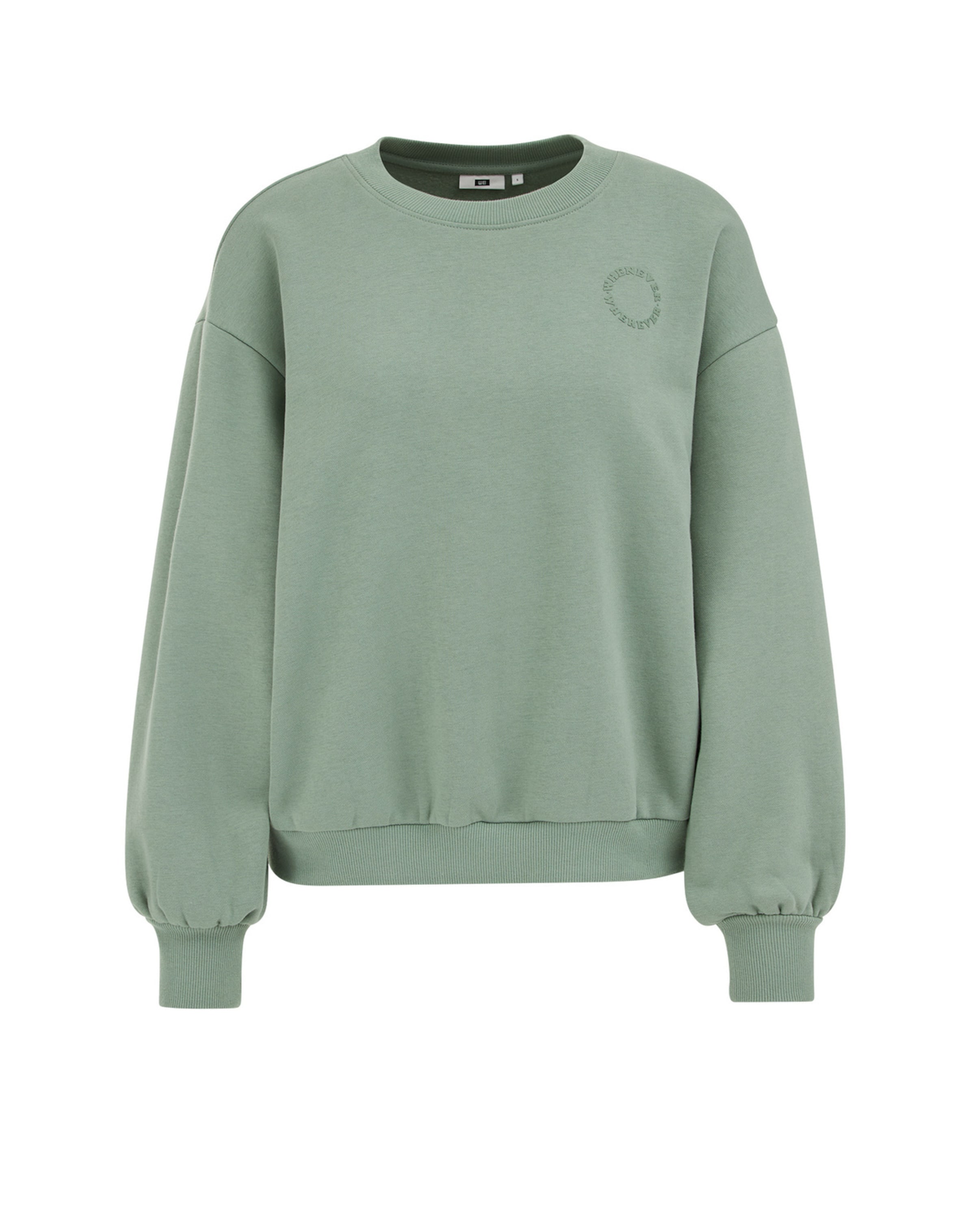 WE Fashion Sweatshirt in Green: front