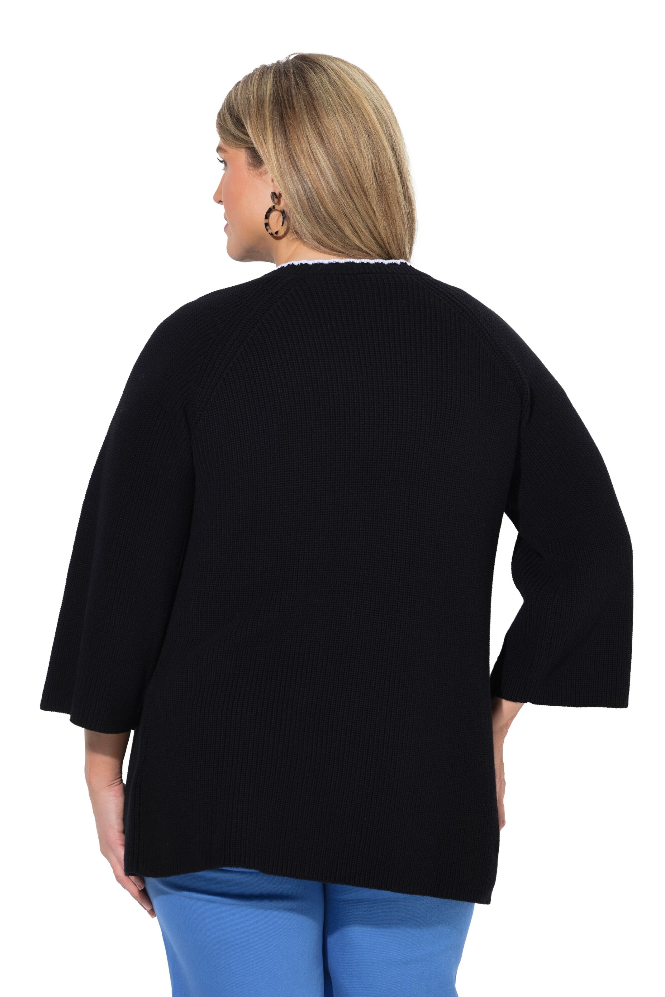 Ulla Popken Knit Cardigan in Black