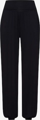 Hanro Sweatpants ' Yoga ' in Schwarz: predná strana