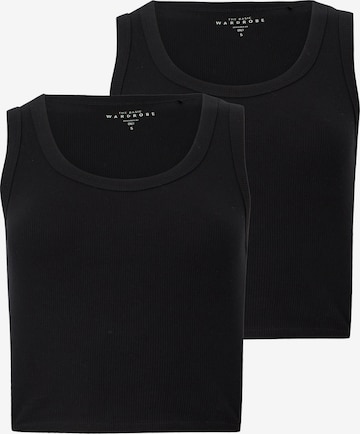 ONLY Top 'ONLEASY' in Schwarz: Vorderseite