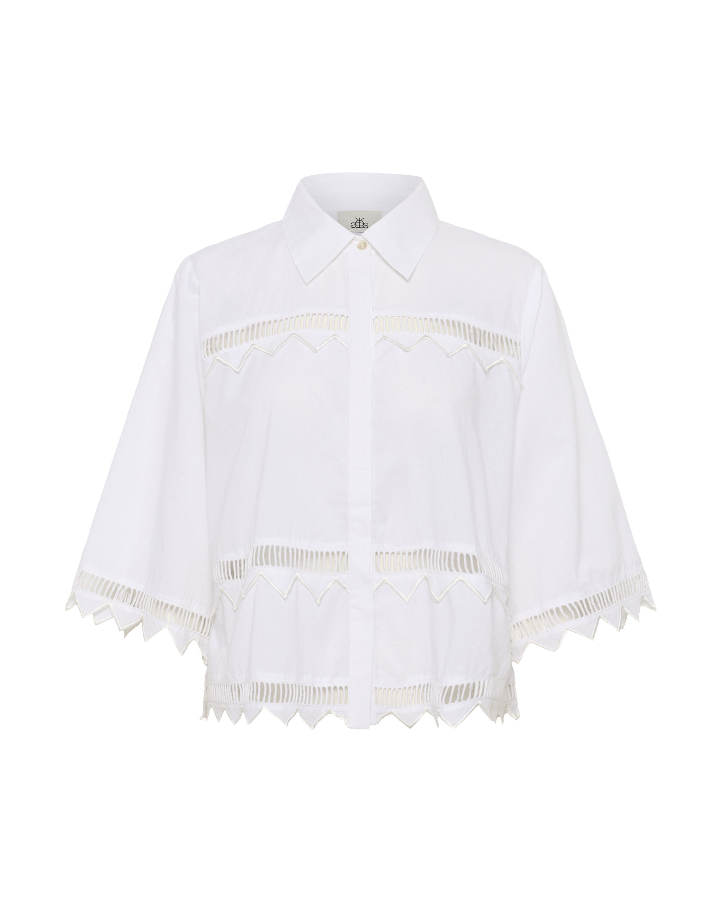 KAREN BY SIMONSEN Bluse 'Ommi' i hvid: forside