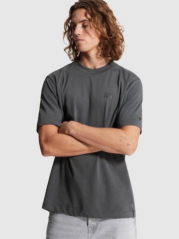 CAST IRON Shirt 'T-shirt in jersey with back artwork' in Grijs