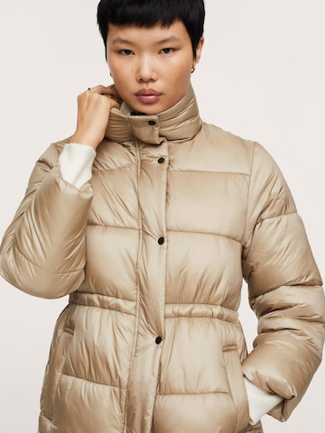 MANGO Winter Jacket in Brown